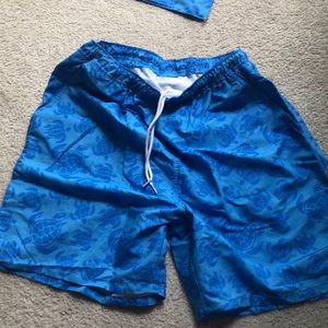 NWT Men’s turtle lacrosse swim trunks